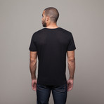 Basic Pima Cotton V-Neck // Black (M)