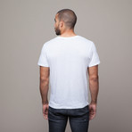 Kinetix // Basic Pima Cotton V-Neck Tee // White (M)