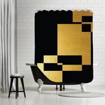 Hotel De Ville In Black Shower Curtain