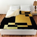 Hotel De Ville In Black Duvet Cover