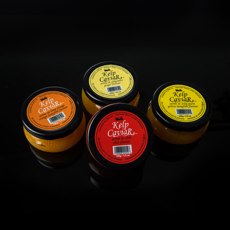 Kelp Caviar 4 Pack Gift Set // Yellow Lumpfish, Orange Lumpfish, Ginger, Chili