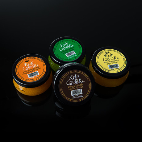 Kelp Caviar 4 Pack Gift Set // Truffle, Wasabi, Ginger, Chili