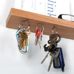 Rackless Key Rack // White Oak