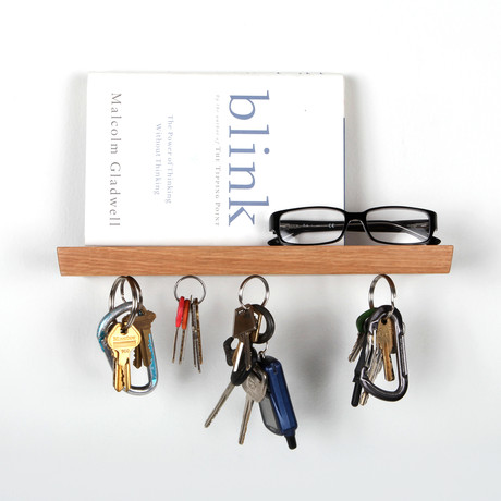 Rackless Key Rack // White Oak