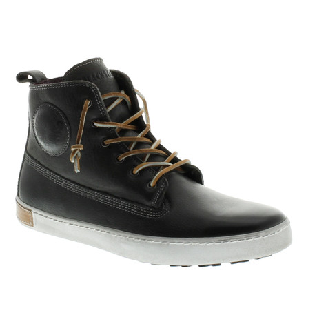 Blackstone Shoes // High Top Sneaker // Graphite (Euro: 41)