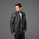 7 Diamonds // Lambskin Leather Rambler // Olive (S)