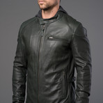 7 Diamonds // Lambskin Leather Rambler // Olive (S)