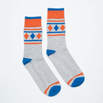 Camp Sock // Orange + Blue