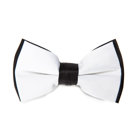 White+ Black Back Bow Tie