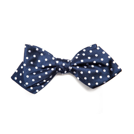 Navy + White Polka Dot Bow Tie - DHA 1 - Touch of Modern