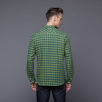 The Fen Check Button Up // Dill (S)