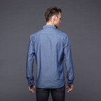 The Archibal Chambray Button Up // Blue (2XL)