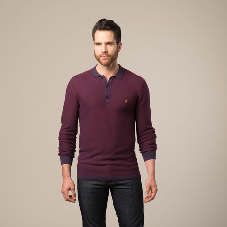 The Westbourne Cotton Knit Sweater // Granata (S)