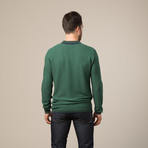 The Westbourne Cotton Knit Sweater // Ivy (S)