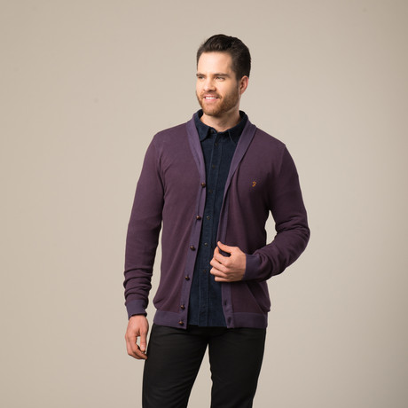 The Silverwood Cotton Cardigan // Granata (S)