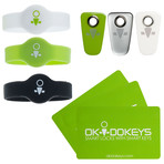 OKIDOKEYS Access Pack + Tag Pack (Satin Brass)