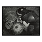 People With Umbrellas, Greenwich Village, NY, ca. 1945 (16"L x 12.5"W x 2"H)