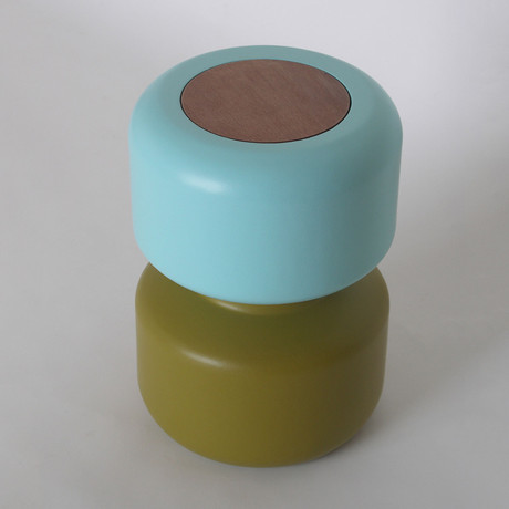 Module Stool // Blue and Curry