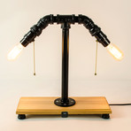 Table Lamp with Built in USB (Black)