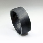 Pure Carbon Fiber Ring // Uni-Directional Matte (Size 6)