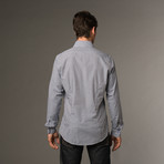 Slim Fit Button Up // Royal Blue Check (S)