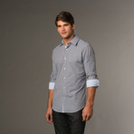 Slim Fit Button Up // Royal Blue Check (S)