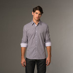 Slim Fit Button Up // Lavender Checkered (S)