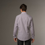 Slim Fit Button Up // Lavender Checkered (S)