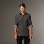 Slim Fit Button Up // Black Check (S)