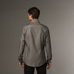 Slim Fit Button Up // Charcoal Gray (M)