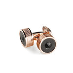 Filigree Cufflinks // Rose + Black