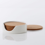 Evora Cork & Ceramic Coasters // Set of 4