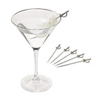 Stainless Steel Cocktail Picks // Set of 6 (Owl)