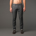 James Selvage Skinny Jeans // Indigo Herringbone (30WX32L)