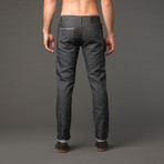 James Selvage Skinny Jeans // Indigo Herringbone (32WX32L)