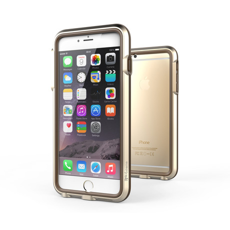 iPhone 6 Plus Case // Gold + Brown