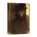 Lady With Cape And Hat 1898 // Wrapped Canvas (16"L x 11"H)
