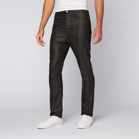The New Standard Edition // Wayne Selvage Skinny Sag Jeans // Wax Black (28WX32L)