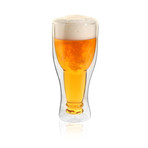 Amo Double Wall Beer Glass // 350ML // Set of 2