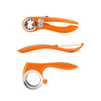 Rotary Grater + Peeler + Can Opener (Crimson)