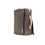 Double Coated Laptop Backpack 130 // Waxed Canvas (Orange)