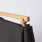 Sylvan Laptop Shoulder Bag 120 // Waxed Chambray (Black)