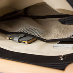 Sylvan Laptop Shoulder Bag 121 // Synthetic Leather (Black)