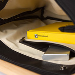 Sylvan Laptop Shoulder Bag 121 // Synthetic Leather (Black)