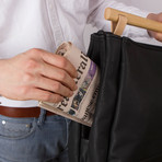 Sylvan Laptop Shoulder Bag 121 // Synthetic Leather (Black)