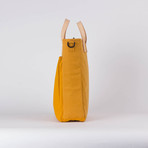 Double Coated Laptop Tote 130 // Waxed Canvas (Charcoal)