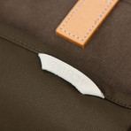 Double Coated Laptop Tote 130 // Waxed Canvas (Charcoal)