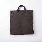 Crossbody Tote 400 // Waxed Chambray (Black)