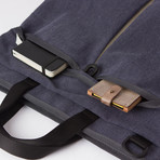 Crossbody Tote 400 // Waxed Chambray (Black)