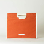 Wide Tote 210 // Waxed Canvas (Charcoal)